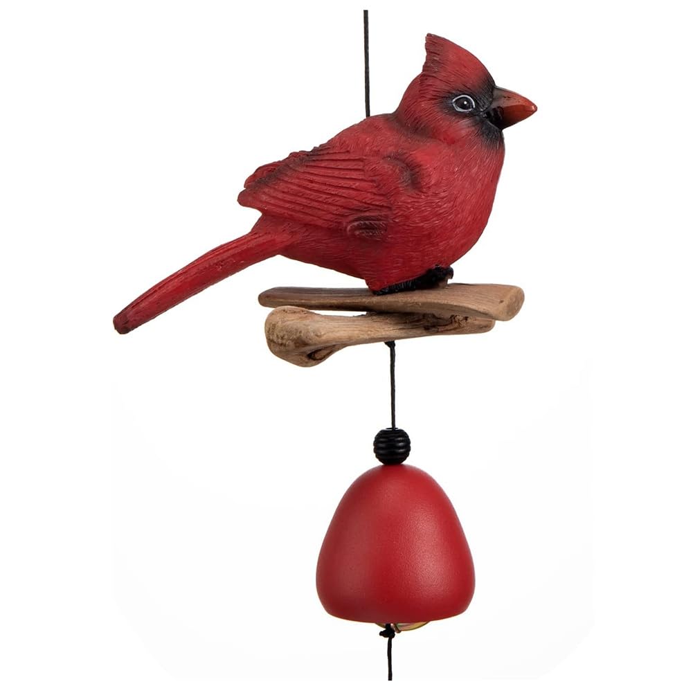 CTRLZS Cardinal Bird Wind Chime, Cardinal Gifts for Glory Gift, Bird Bell Chimes for Garden Backyard Church