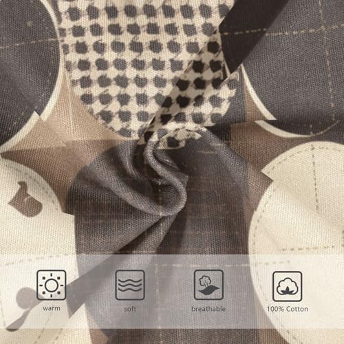 KLL Brown Houndstooth Toddler Boys' Soft Nighttime Underwear Cute Children Panties3