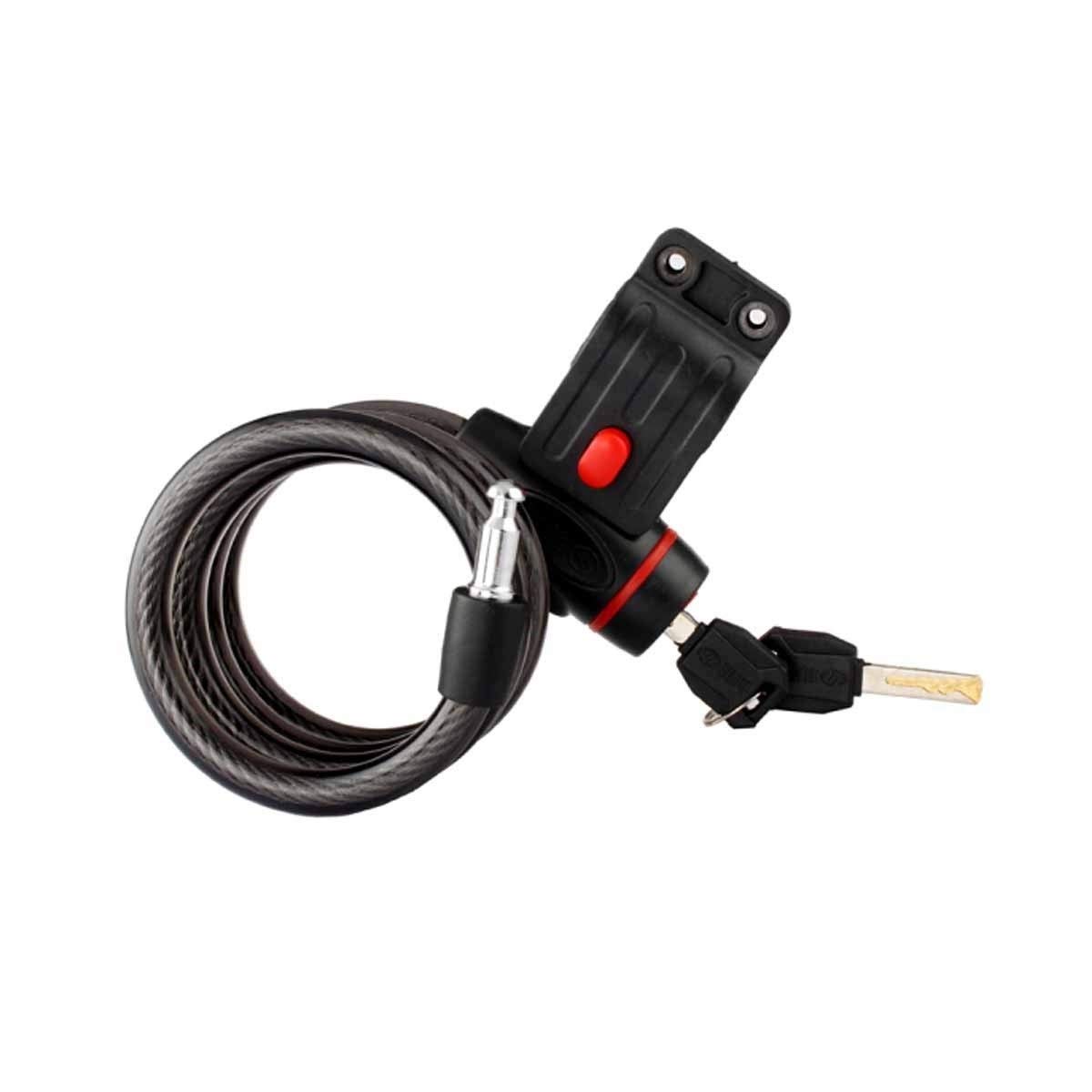 VTT lock MU et vélo cable lock lock noir avec double lame de verrouillage