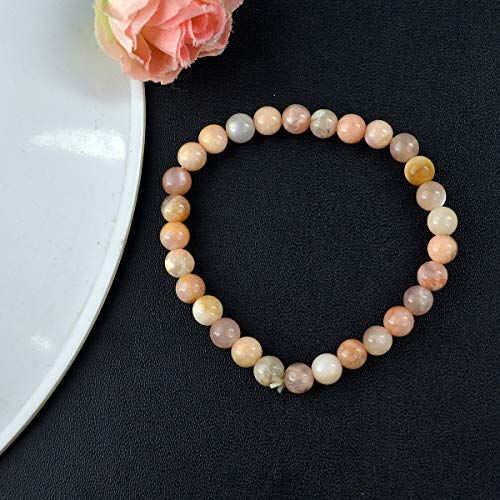 Image of Reiki Crystal Products Natural Crystal Stone Bracelet 6 mm Round Beads for Men & Women | Gemstone Jewellery Bracelet | Reiki Charged | Multiple Stone Variants Available