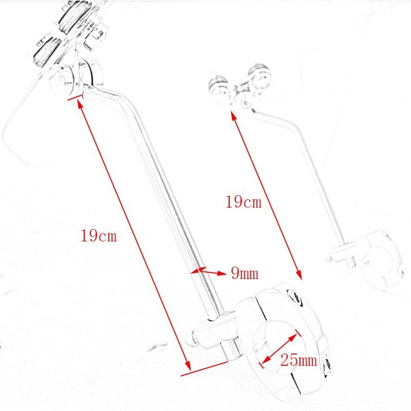 Moto Deflettore del Vento Deflettori del Vento Parabrezza Moto Manubrio per Suzuki SV650 per Gixxer 250 per Gladius 650 SFV650 400 (Color : 9