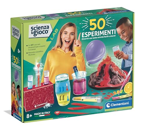 COME GIOCARE: sperimentare con la scienza grazie a un laboratorio completo di strumenti, seguendo le istruzioni del manuale illustrato, con attività che stimolano la curiosità e la comprensione degli elementi