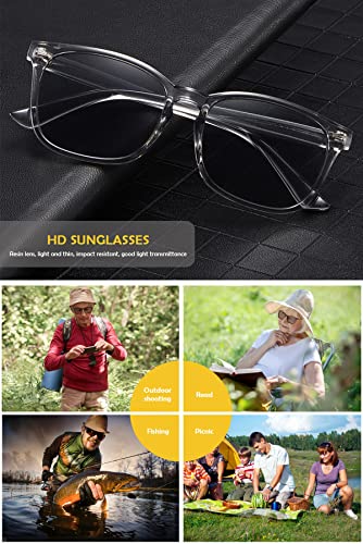 KOOSUFA Classic Reading Sunglasses Blue Light Blocking Sun Readers Eyeglasses UV400 Protection UV Resistant Outdoor Eyewear for Men Women Matte Black 2.0 - Image 3