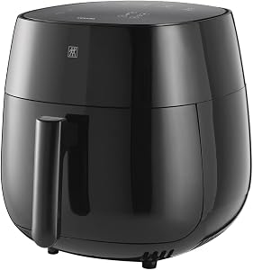 ZWILLING Air Fryer Hot Air Fryer, 4 Litre, 6 Programs, 1400 W, Fry Fry, Cook and Bake without Fat, Includes Recipe Book, B…