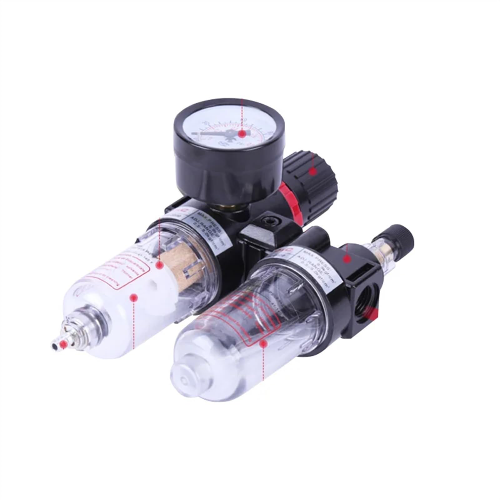 AFC-2000 regulator filtra pneumatycznego jednostka uzdatniania powietrza przełączniki ciśnienia manometr AFC2000 z mocowaniem PC do sprężarek