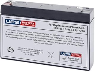 Long Way LW-3FM7 6V 7Ah Sealed Lead Acid Battery Replacement with F1 Terminals