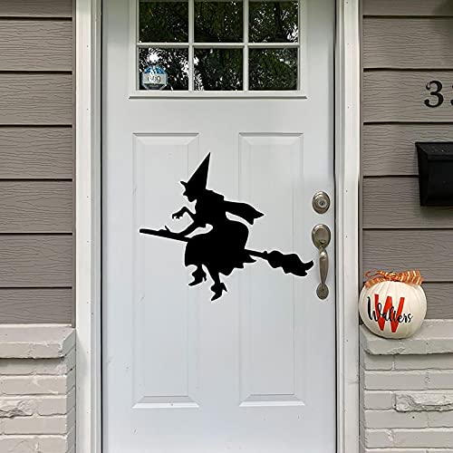 Halloween Party Scene Layout Witch Door Sticker Windows Sticker Living Room Glass Wallpaper Wall Stickers And Murals #TOP2
