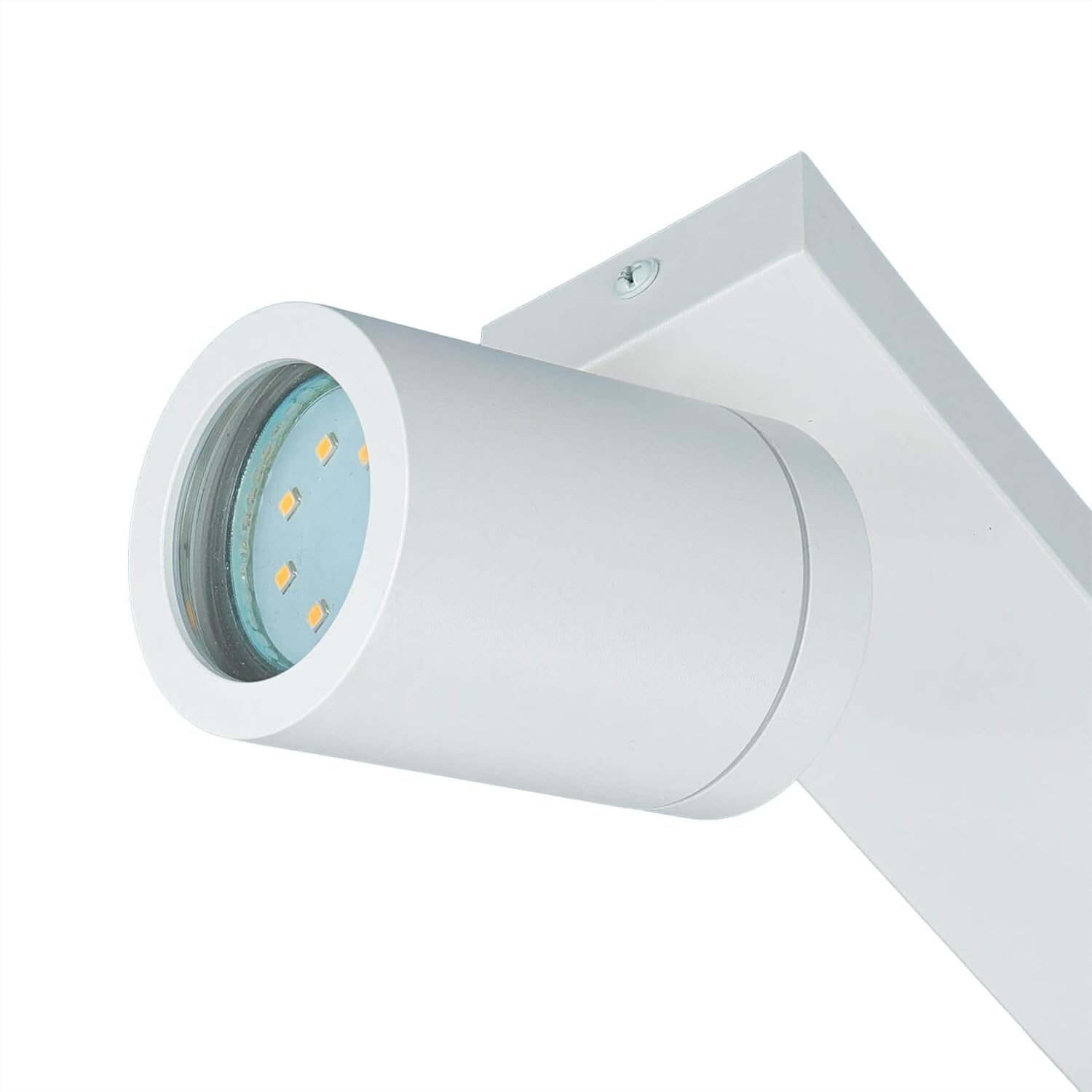 Licht-Erlebnisse Deckenspot IP44 Weiß B: 39 cm klein 3-flammig GU10 verstellbar kleiner Deckenstrahler Wohnzimmer Deckenleuchte Küche Badezimmer