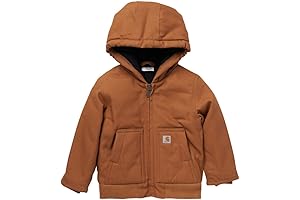 Carhartt Boys' Canvas Insulated Hooded Active Jacket