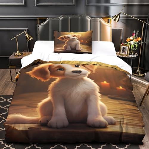 Ensemble de literie chien mignon pour décorer une chambre
