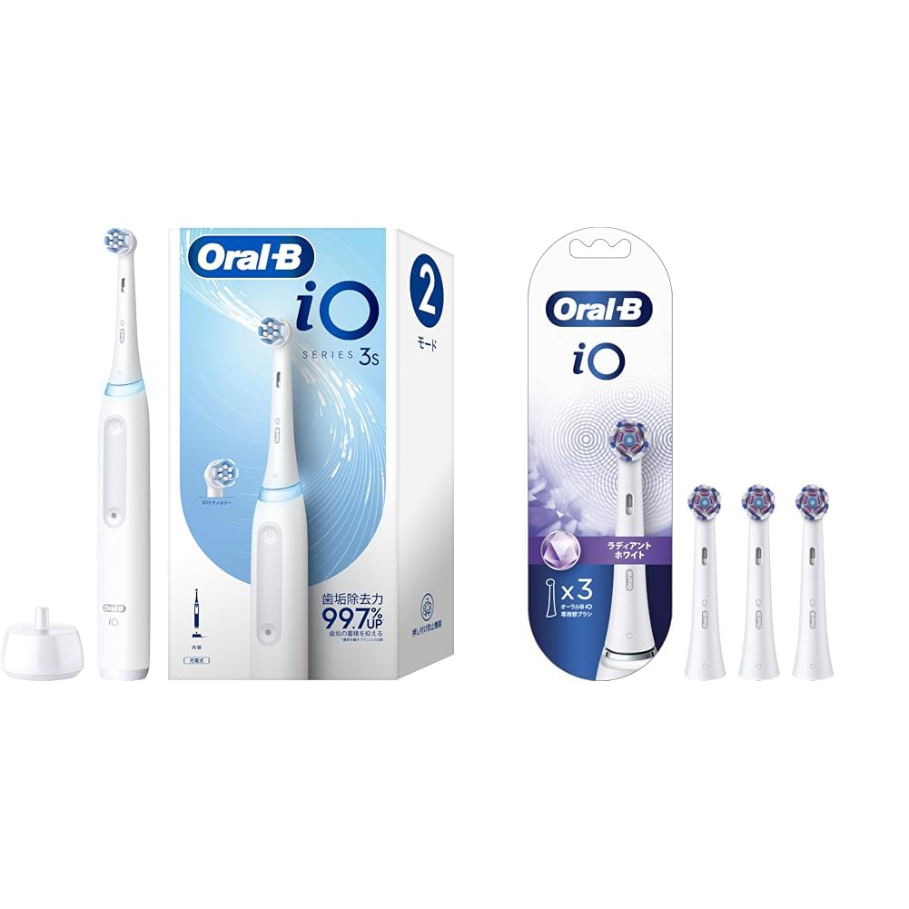 Oral-B オーラルB iO3SクワイトホワイトE Amazon.co.jp: 【セット買い】ブラウン 電動歯ブラシ オーラルB iO3S