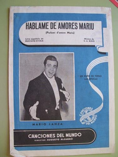 Partitura - Score: HÁBLAME DE AMORES MARIU (