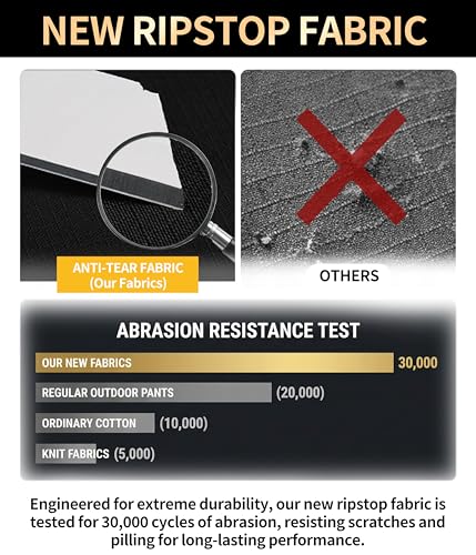 Arunlluta Work Pants for Men Ripstop - Tactical Cargo Pants Water Resistant - image 4