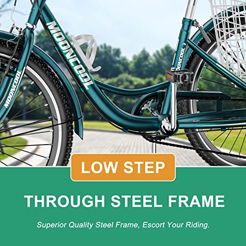 Lilypelle Adult Tricycle 7 Speed, 3 Wheel Bike Adult, 20/24/26 Inch Wheels Cruiser Bikes With Cargo Basket For Seniors, Women, Men #TOP3