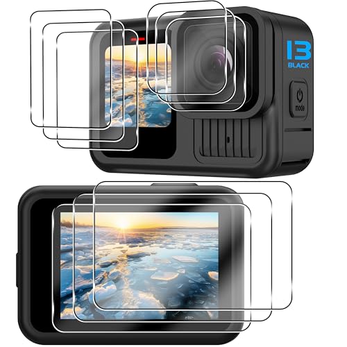 OKFUN 9PCS Tempered Glass Screen Protector for GoPro 13