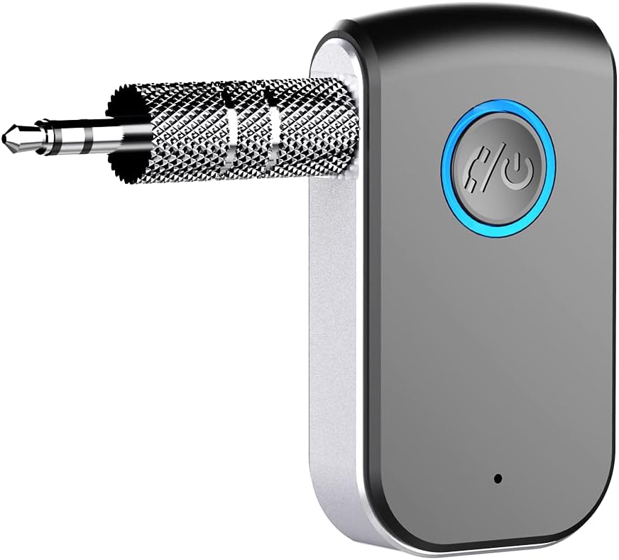 2022 Bluetooth 5.0 Transmitter Receiver， Uooiu 2-in-1 Bluetooth Adapter for TV Car Home Stereo BT Headphones，Wireless Audio Adapter with 3.5mm AUX/RCA Out/in, aptX Low Latency & HD
