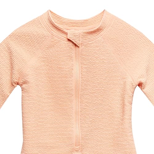 Gerber Baby and Toddler Girls Long Sleeve Swimsuit, Peach, 3T - image 4