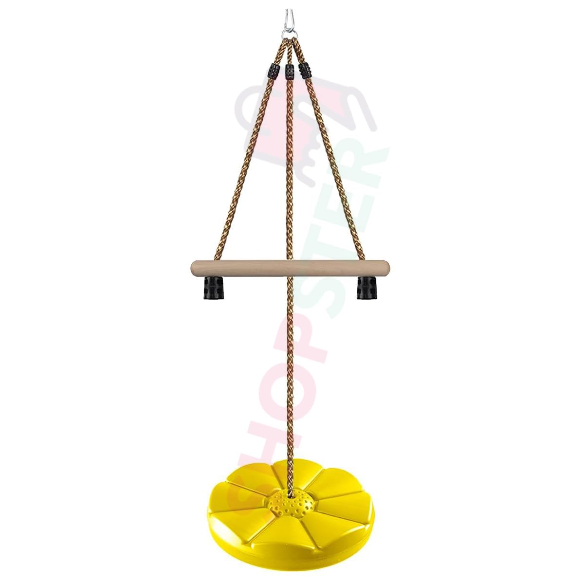 Shopster 7 Ft Monkey Bar with Disc Swing for Kids, Indoor Outdoor Adventure Play Area with Height Adjustable, Ideal for Swinging, Climbing, and Standing Fun with Carabiner (Yellow) (B0B9ZBTV3M) Amazon Price History, Amazon Price Tracker