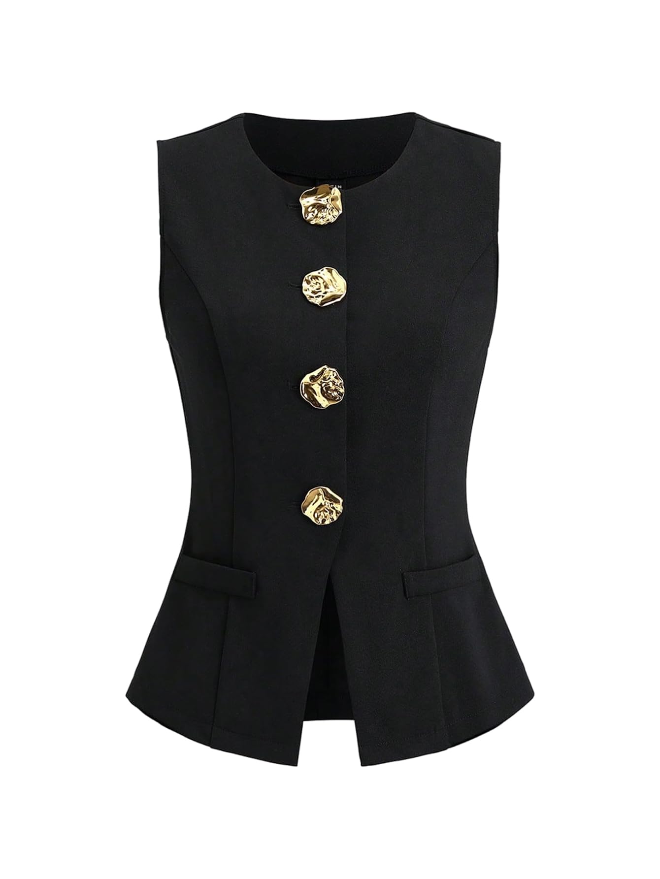 SHENHE Womens Sleeveless Blazer Vest Button Down Business Suit Vest Dressy Going Out Top