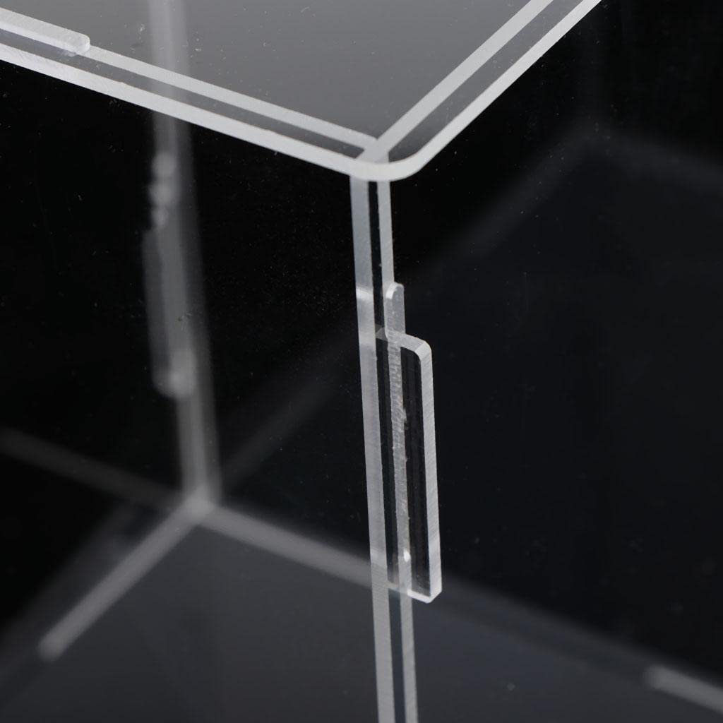 Transparente Acryl Vitrine, Staubdichte Vitrine, Thekenbox, Aufbewahrungsbox (Modell), 10 x 10 x 20cm