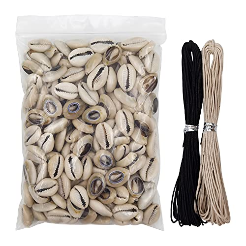 INSPIRELLE 8 Ounces (160~220pieces) Natural Spiral Cowrie Shell Beads Cut Sea Shell Connectors Beach Seashells Cowrie Shell Charms for Jewelry Making (Gray 0.7-0.86)