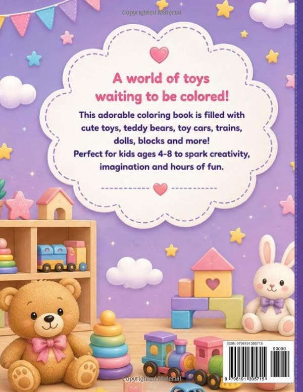 My Little Toy Box Coloring Book: Fun, Cute & Easy Coloring Pages for Kids Ages 4–8 image 3