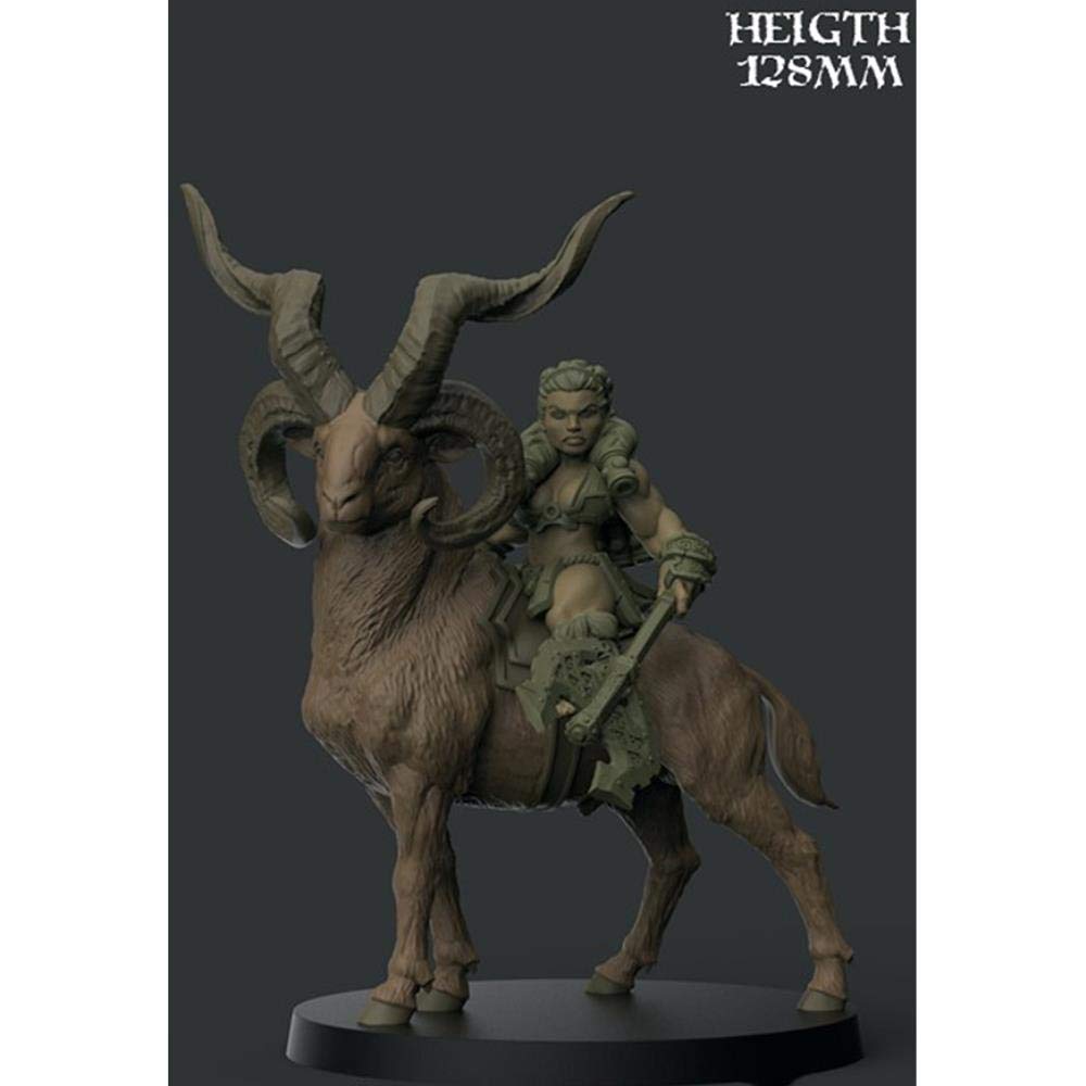128Mm Höhe Alter Standkrieger Harzfigur Modellbausätze Miniatur Gk Demontage Unlackiert