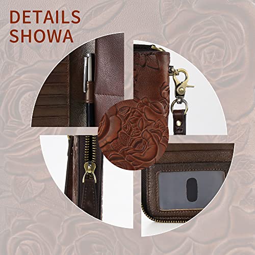 Women’s RFID Blocking Wallet Leather Large Capacity Credit Card Phone Clutch With Detachable Hand Strap4