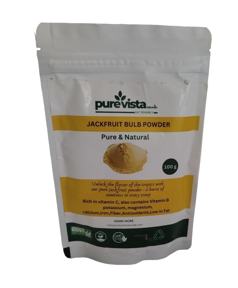 Purevista Naturale Premium Jackfruit Bulb Powder - 100% Natural and Nutritious Superfood for Smoothies, Baking, and Cooking, Good to control sugar levels- Pack of 200 gram (B0DCGBVR7M) Amazon Price History, Amazon Price Tracker