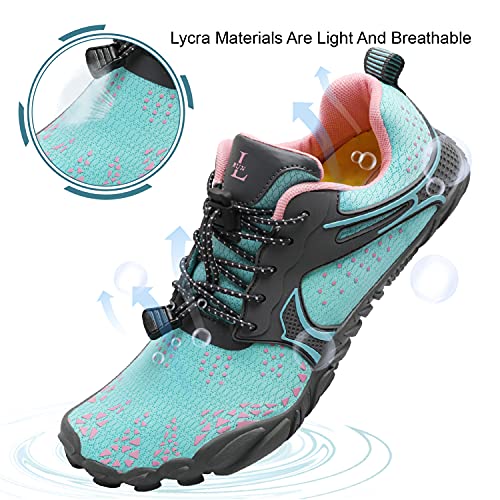 Image of L-RUN Water Shoes Women Quick-Dry Kayak Shoes Blue M US (7.5 Women /6 Men)=EU38