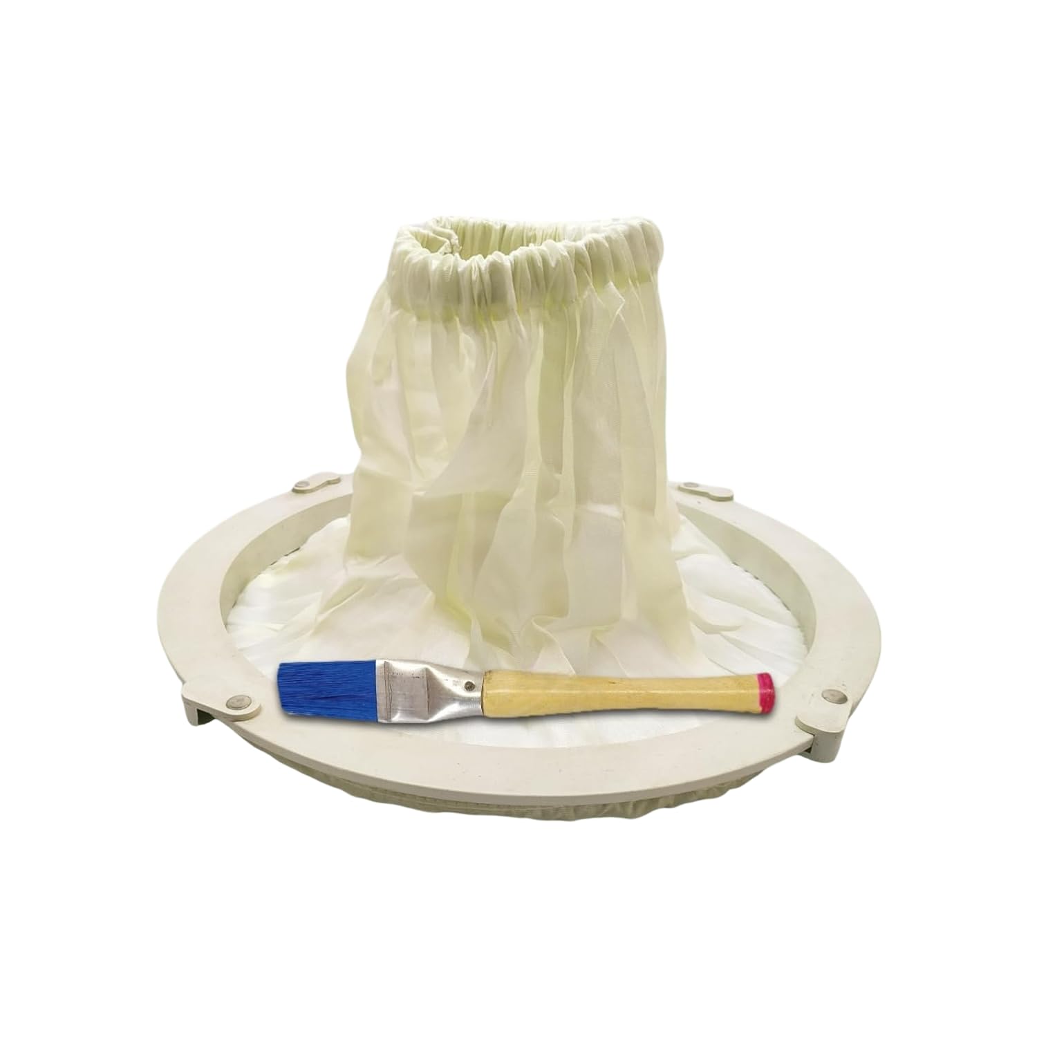 Flour Mill 11 Inch Ring Cover Set with Brush | Atta Chakki Ring + Cloth (Theli) + Cleaning Brush | Gharghanti Ring Standard Fit for 5KG Domestic Flour Mill | Durable & Easy to Install-image-27