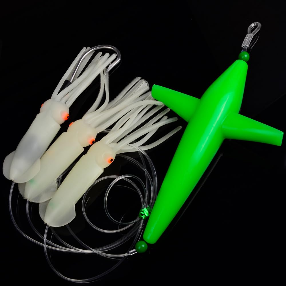 Angelköder für Salzwasser, Gänseblümchenkette, Vogelangeln, Großspiel, Salzwasser, Offshore, Thunfisch, Mahi Wahoo voll Rigged Teaser Schleppköder