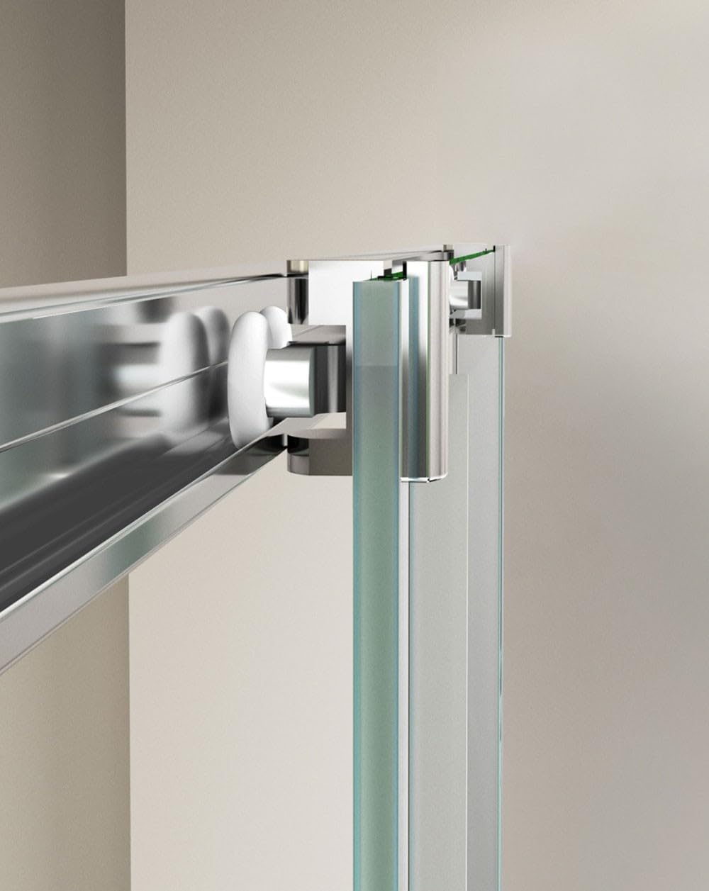 Mampara Ducha Rectangular Angular Corredera 2 Puertas 2 Fijos | Cristal 5mm Antical Transparente | Perfil Cromo 160cm (Adaptable 156,5-158,5cm) X 80cm