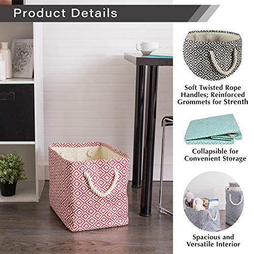 Dii CAMZ38098 Chevron Woven Paper Storage Organizer Bin Laundry Hamper, Organize Clothing, Toys, Pet Supplies, Accessories, Kids & Baby Nursery Basket thumb #4