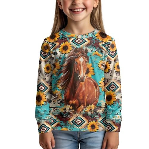 Image of Uourmeti Teens Girls Long Sleeve T Shirts Fall Outfits Boys Active Sportswear Running Tops