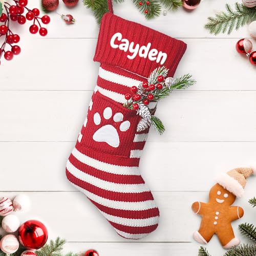 MyeMbe Personalized Knitted Christmas Stocking...