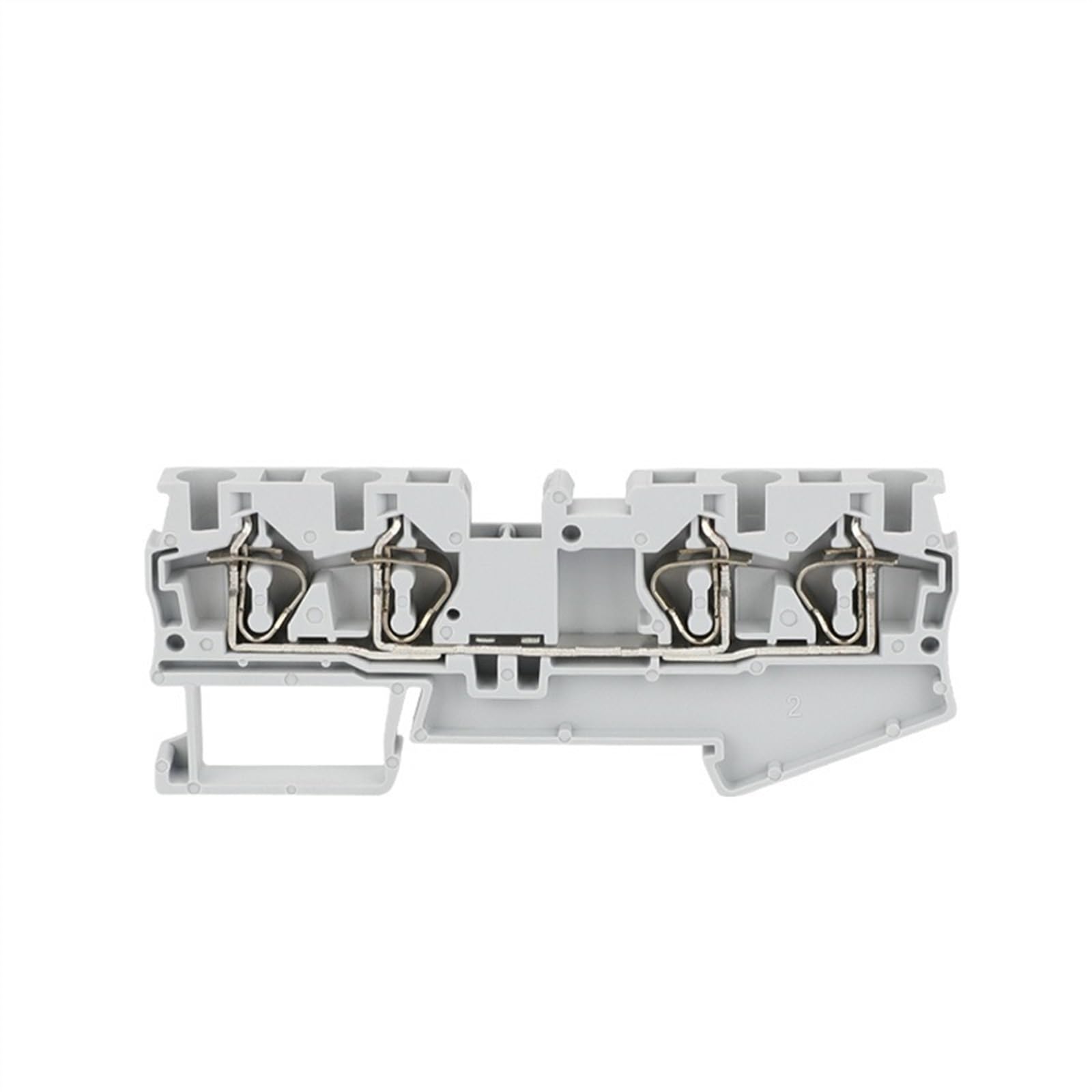 Cable Termin ST4-QU 10 Uds. Jaula de resorte 4 conductores enchufe ST 4 QUATTRO 4mm2 conector eléctrico bloque de terminales de carril Din(Grey)