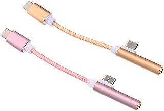 UKCOCO 2 Pçs Adaptador De Áudio Adaptador De Carregamento Adaptador De Fone De Ouvido Para PC Adaptador De Fone De Ouvido Adaptador De Fone De Ouvido Cabo Adaptador De Fone De Ouvido Pd