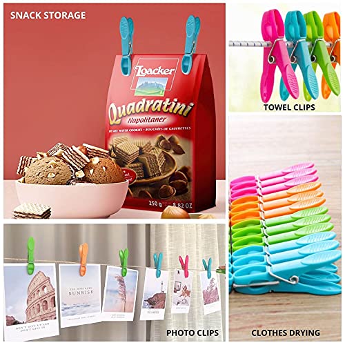 Clothes-Pins-Heavy-Duty-Outdoor-Plastic-Clothespins-Laundry-Clips-24-Pack-Colorful-Windproof-Small-Clothing-Close-Pin-for-Hangers-Hanging-Clothes-Drying-Cloths-Beach-Towel-Clothesline-Pegs-4-Colors