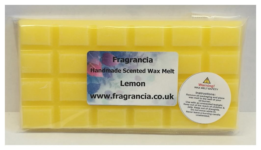A Single Handmade Highly Scented Wax Melt Bar (Fragrances A - M) (Lemon)