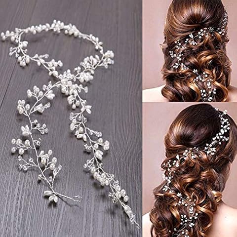 Diadema de Novia con Diseño Nupcial y Perlas de Vid Cover