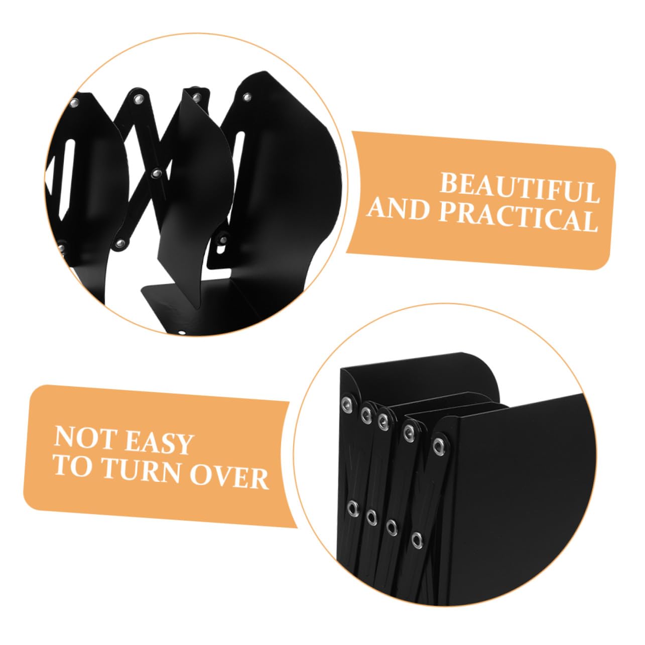 2 Pezzi Supporti Regolabili per Libri da Scrivania in Metallo Espandibile Organizer Robusto Antiscivolo per Libri Pesanti Mensola da Tavolo Portatile per Ufficio e Camera