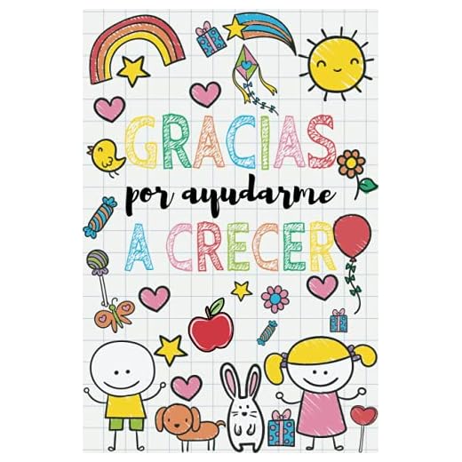 Gracias por ayudarme a crecer: Regalo original para profe y maestras | Regalos profesores fin de curso | Regalo de despedida guardería para la maestra y el profesor | Cuaderno de notas (A5, rayado)
