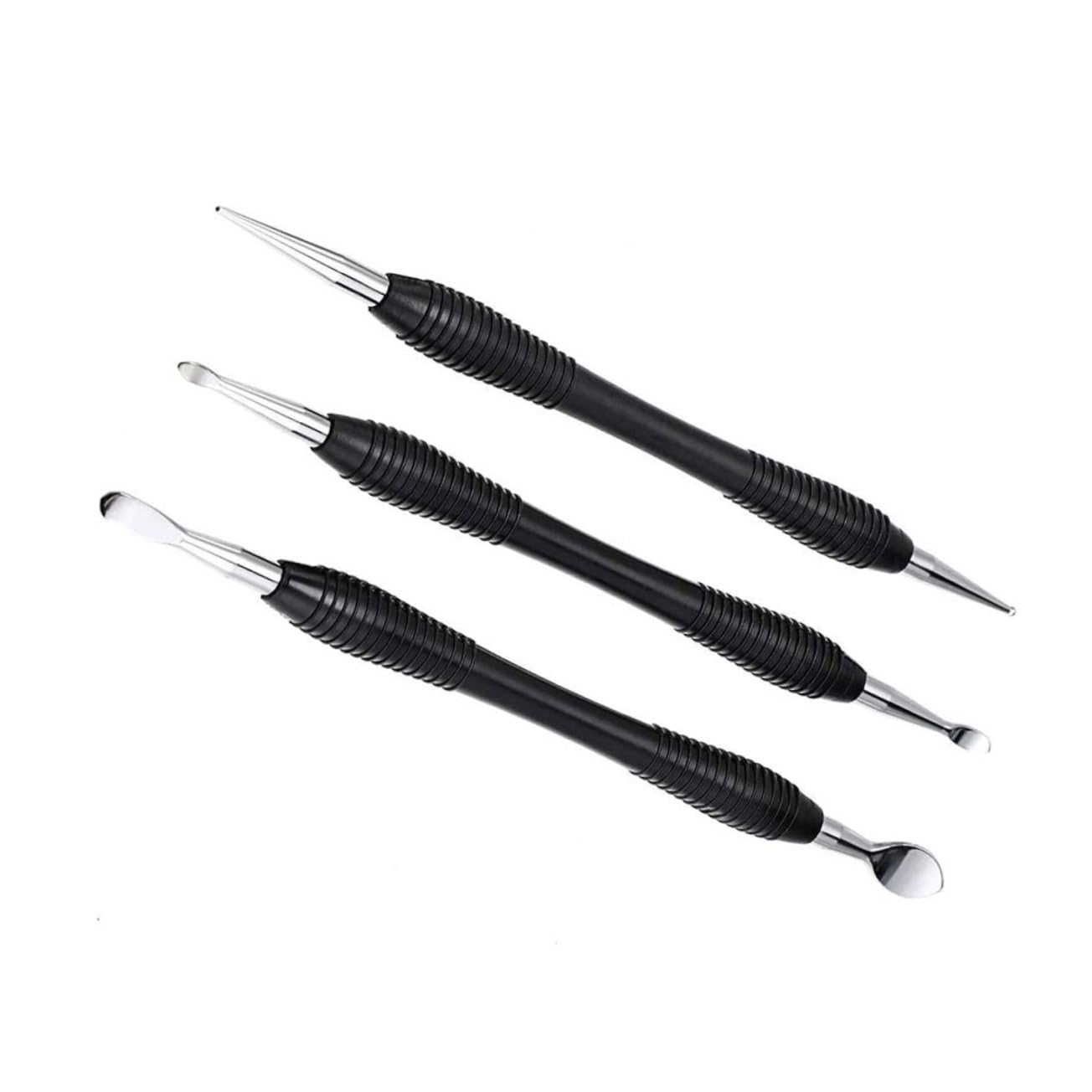 jojofuny 2 Series 2 Juegos De Herramientas Para Tallar Cuero Herramientas De Biselado Herramientas Para Esculpir Herramientas De Punzón Kit De Tallado Artesanal Herramienta 3 piezas*2