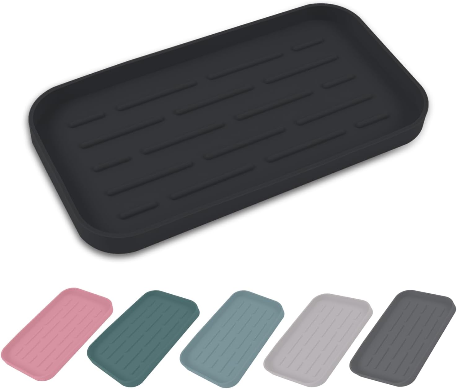 Amazon.com: Nice Day Silicone Sponge Holder Kitchen Sink Organizer Tray ...