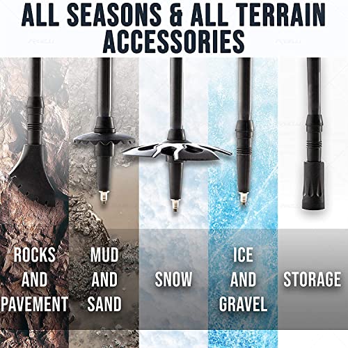 Foxelli Carbon-Trekkingstöcke, Teleskopstöcke, leicht, stoßdämpfend, Wander-, Walking- & Laufstöcke mit Naturkorkgriffen… - Image 7