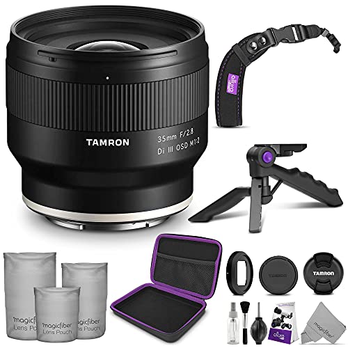 Tamron 35mm f/2.8 Di III OSD M 1:2 Lens for Sony E with Altura Photo Essential Accessory Bundle