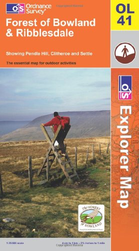 OS Explorer map OL41 : Forest of Bowland & Ribblesdale