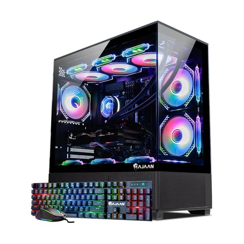 Image of HAJAAN Gaming PC Desktop - Liquid Cooled - Intel Core i5 11400F Processor up to 4.40GHz, RTX 4060 8GB, 1TB NVME SSD, 32GB DDR4 RAM 3200, 650W PSU, Wi-Fi Ready, Windows 11 Pro