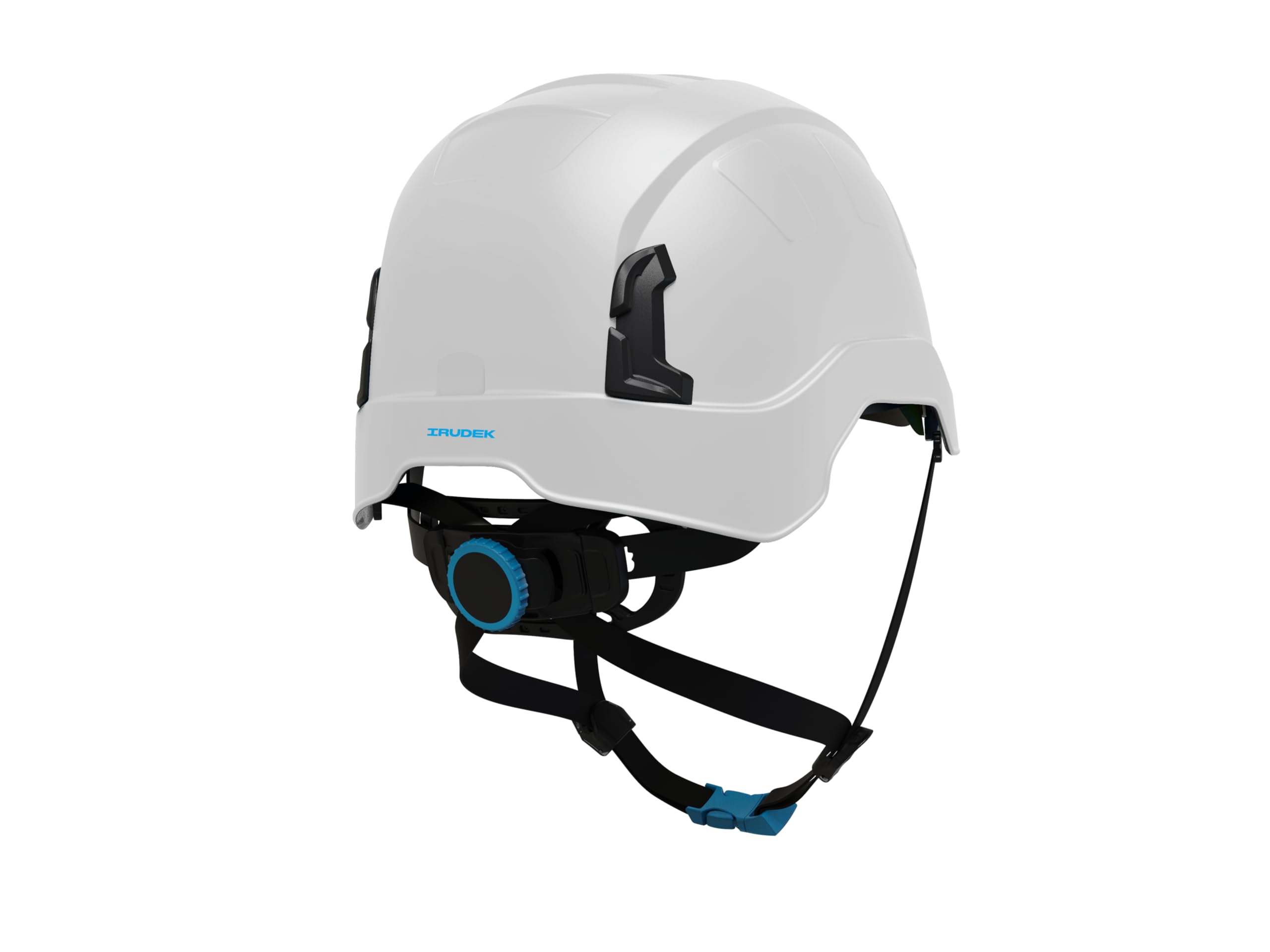Irudek OREKA II Blanco – Casco dieléctrico para Trabajos en Altura, ABS Ultraligero, Sistema ROUNDFIT, Chip NFC Integrado, Ranuras universales 30 mm, Certificado EN 397 y EN 50365